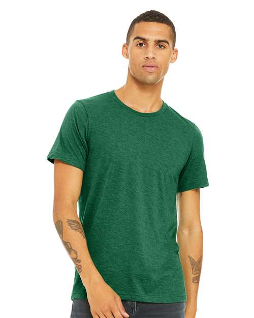 Heather Grass Green Bella + Canvas Unisex Tee