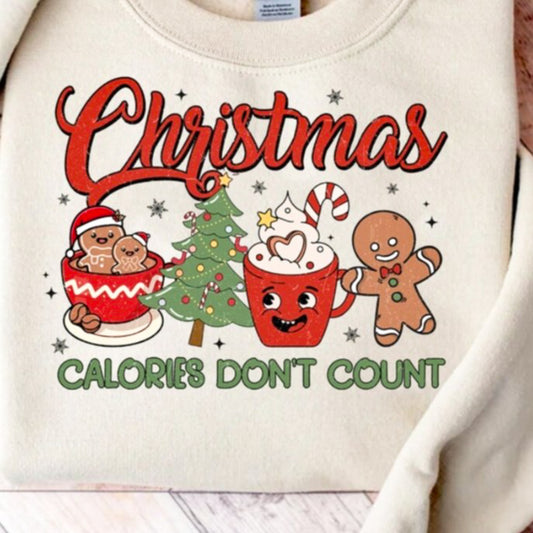 Christmas Calories Don't Count Crew Sweatshirt