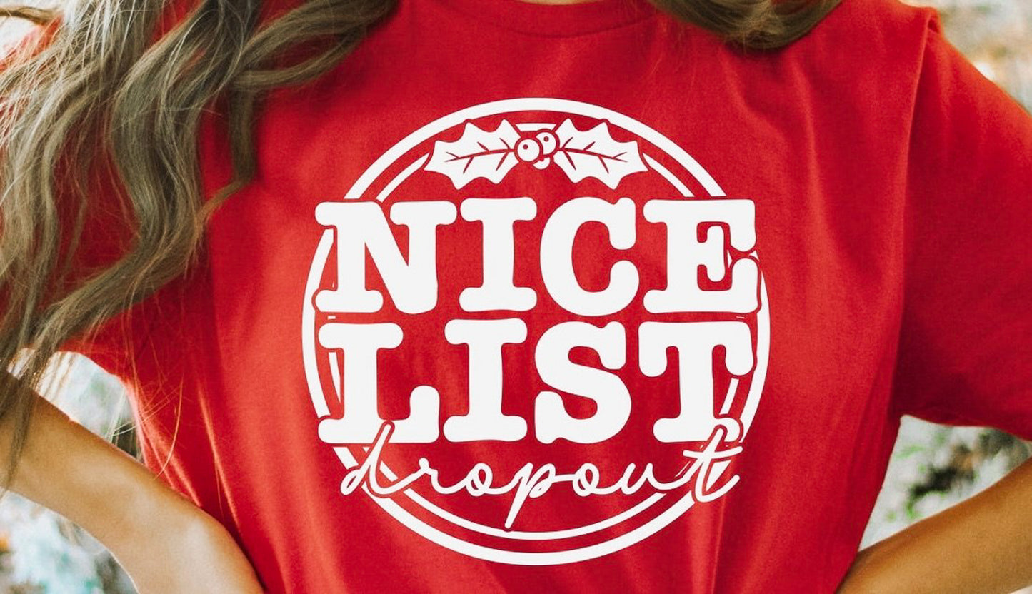 Nice List Dropout Tee