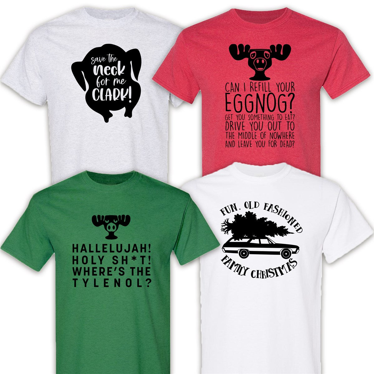 Fun Old Fashioned Family Christmas Tee