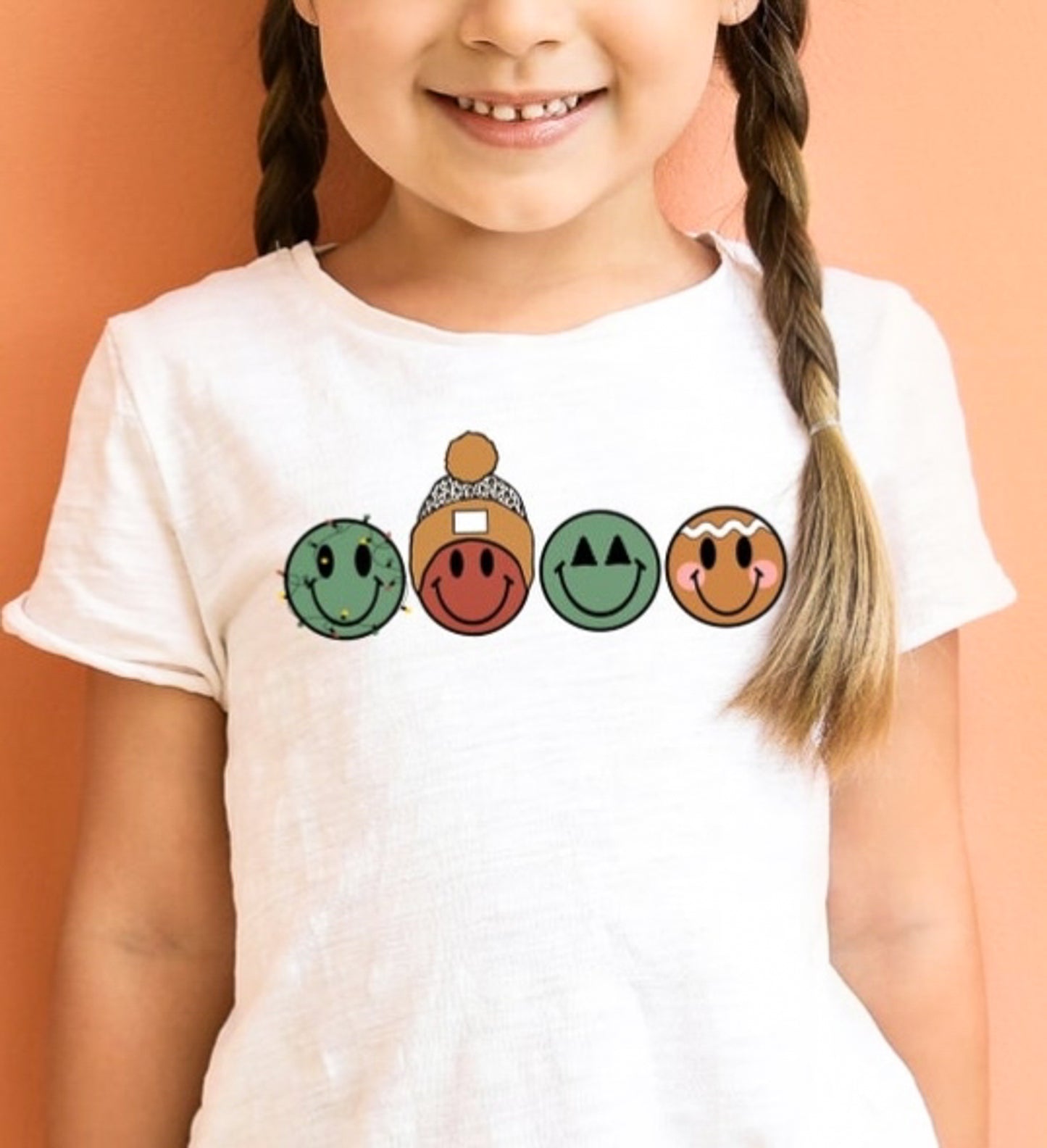 4 Christmas Smileys Tee