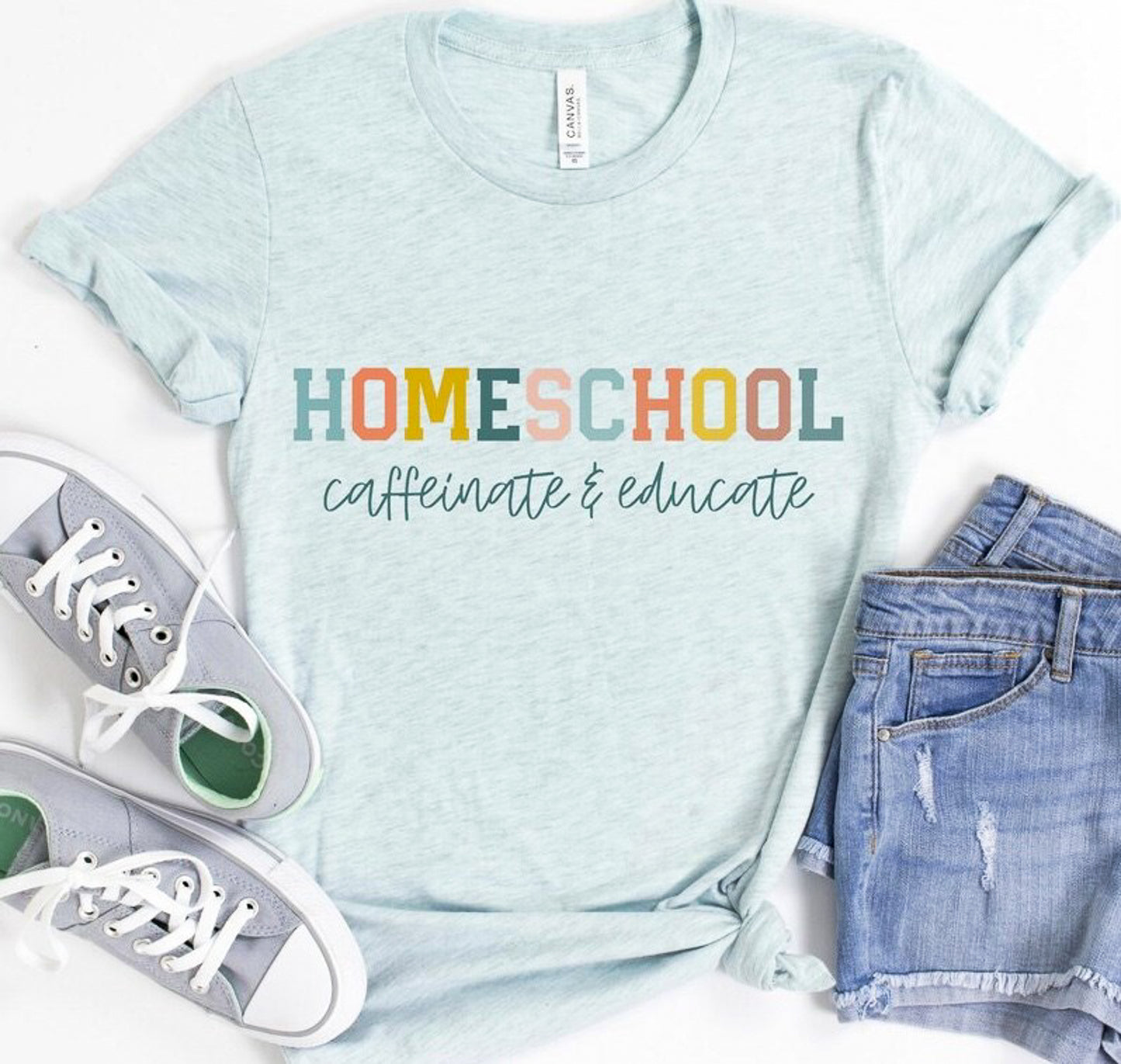 Homeschool Caffeinate & Educate Tee