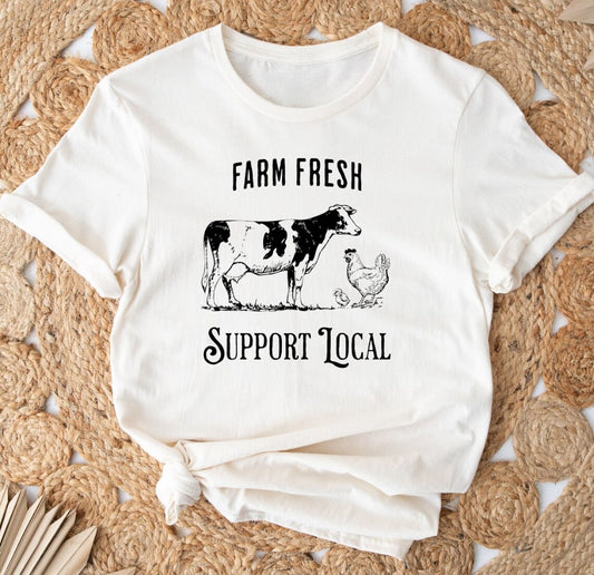 Farm Fresh Support Local Tee