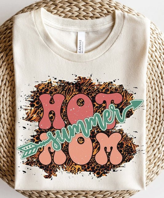Hot Mom Summer T-Shirt or Crew Sweatshirt