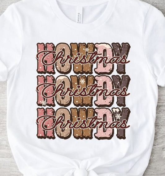 Howdy Christmas (Stacked) Tee