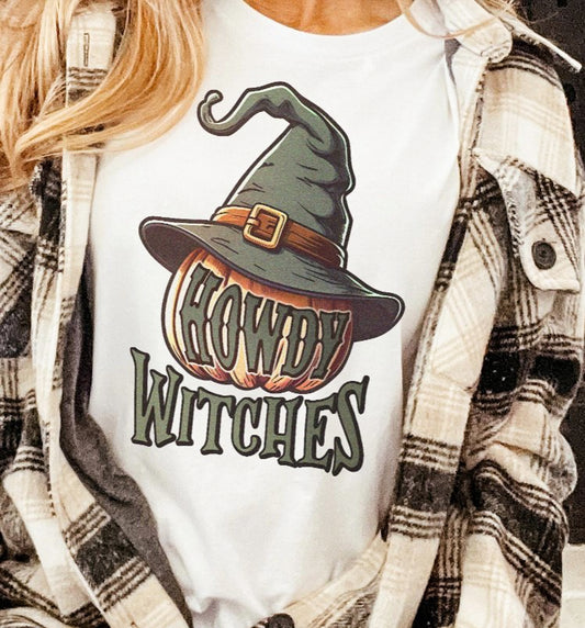 Howdy Witches Pumpkin Tee