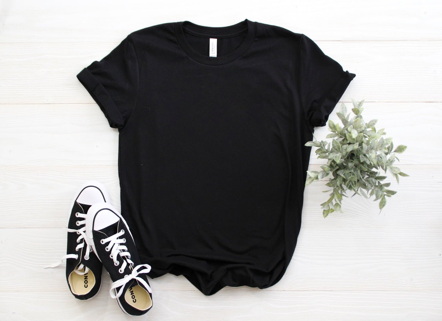 Solid Black Blend Bella + Canvas Unisex Tee