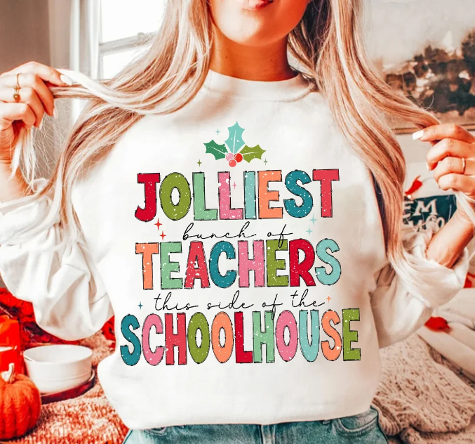 Teachers Holiday Sweatshirts 8 Styles