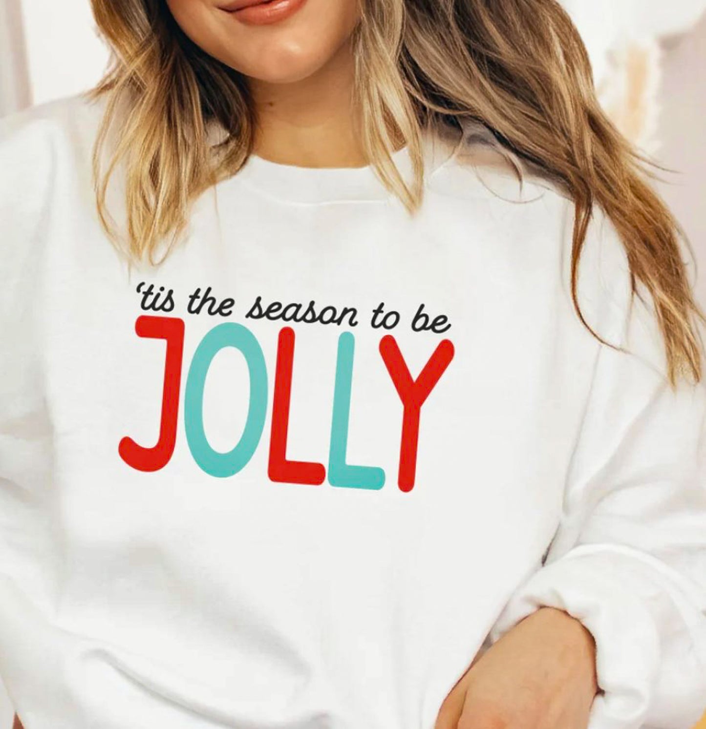Tis The Season To Be Jolly Crew Sweatshirt