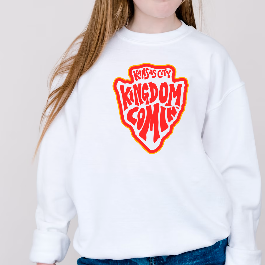 Chiefs Kingdom Coming Sweatshirt or T Shirt Youth & Adult Sizes