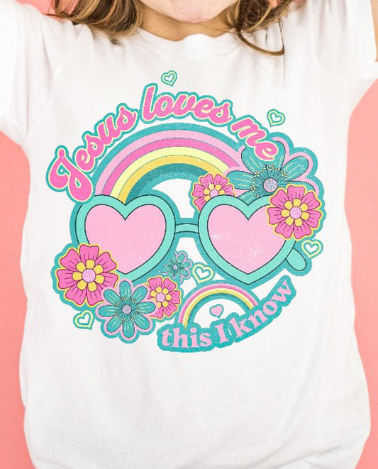 Jesus Loves Me This I Know Sunglasses Tee