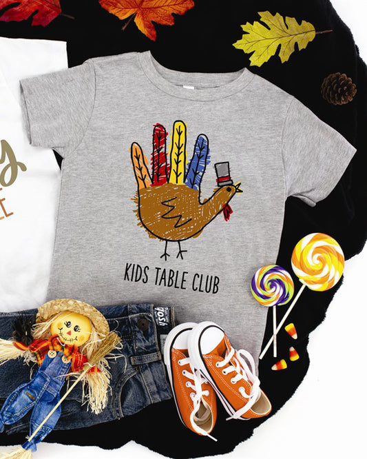Kids Table Club Turkey Hand Tee