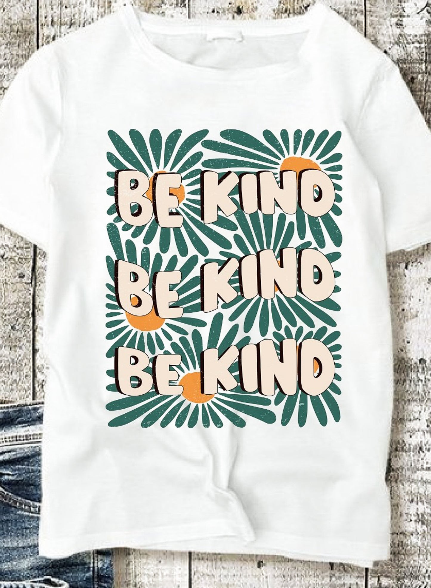 Be Kind (Stacked) Floral Tee