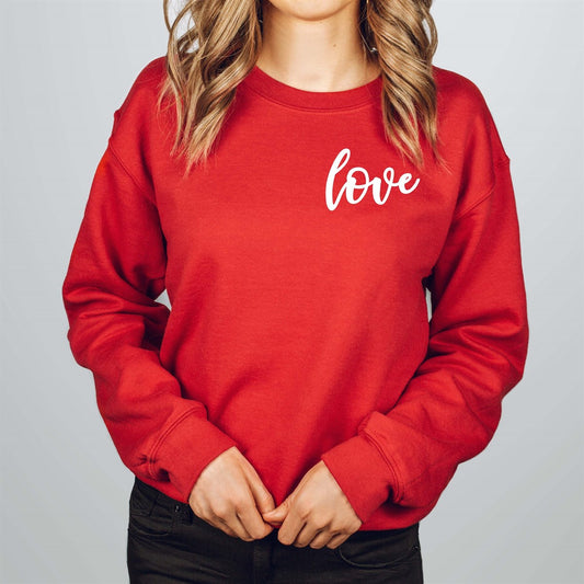 Love Pocket Logo Crew Sweatshirt