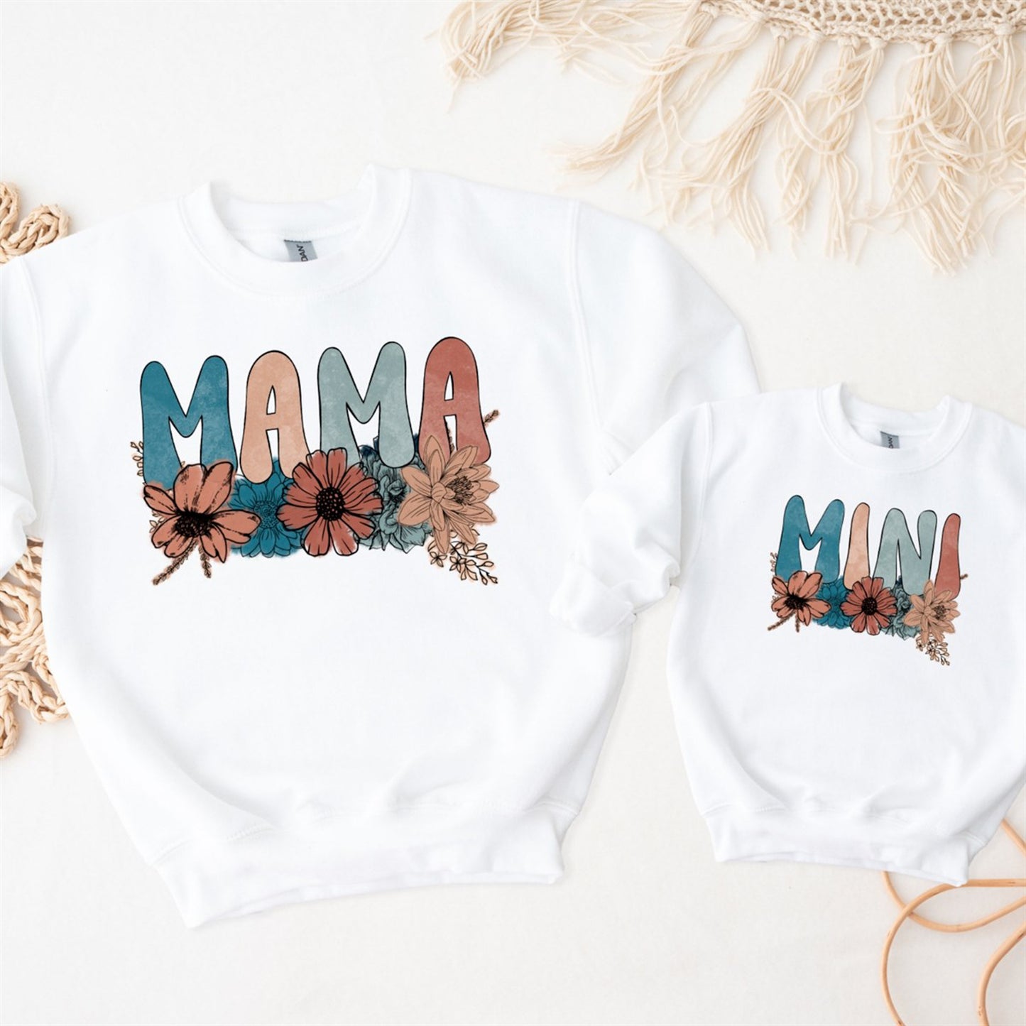 Floral Mama Crew Sweatshirt