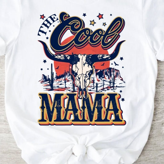 The Cool Mama With Skull T-Shirt or Crew Sweatshirt