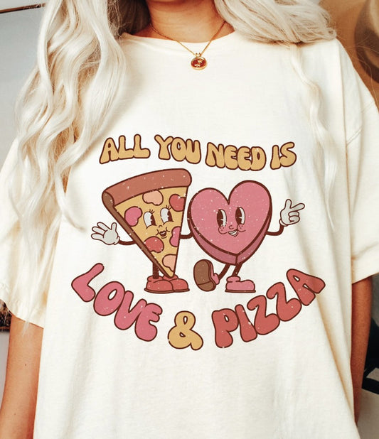 All You Need Is Love & Pizza Tee