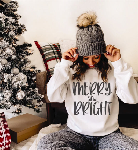 Merry & Bright Crew Sweatshirt