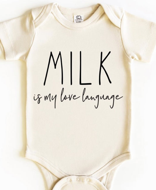 Milk Is My Love Language Bodysuit