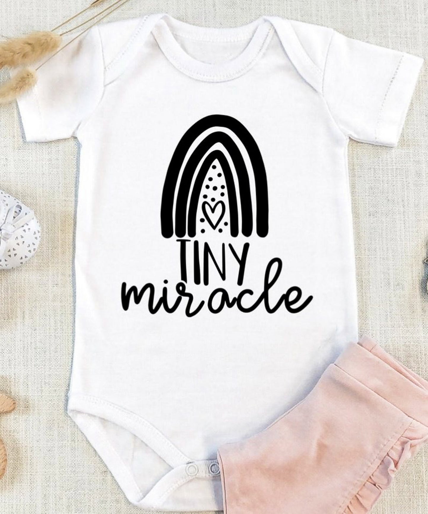 Tiny Miracle With Rainbow Bodysuit