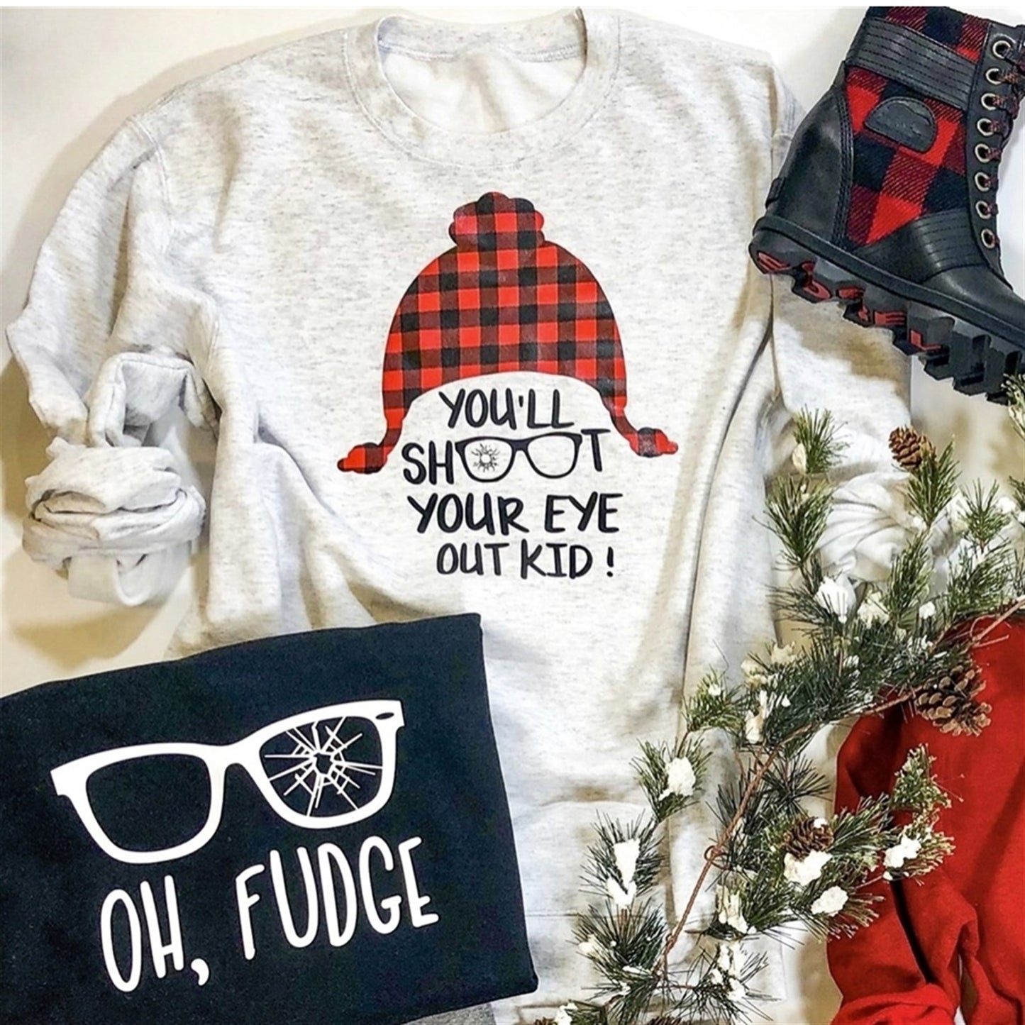 Oh Fudge Broken Glasses Crew Sweatshirt