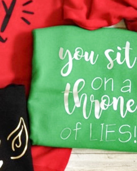 You Sit On A Throne Of Lies Crew Sweatshirt