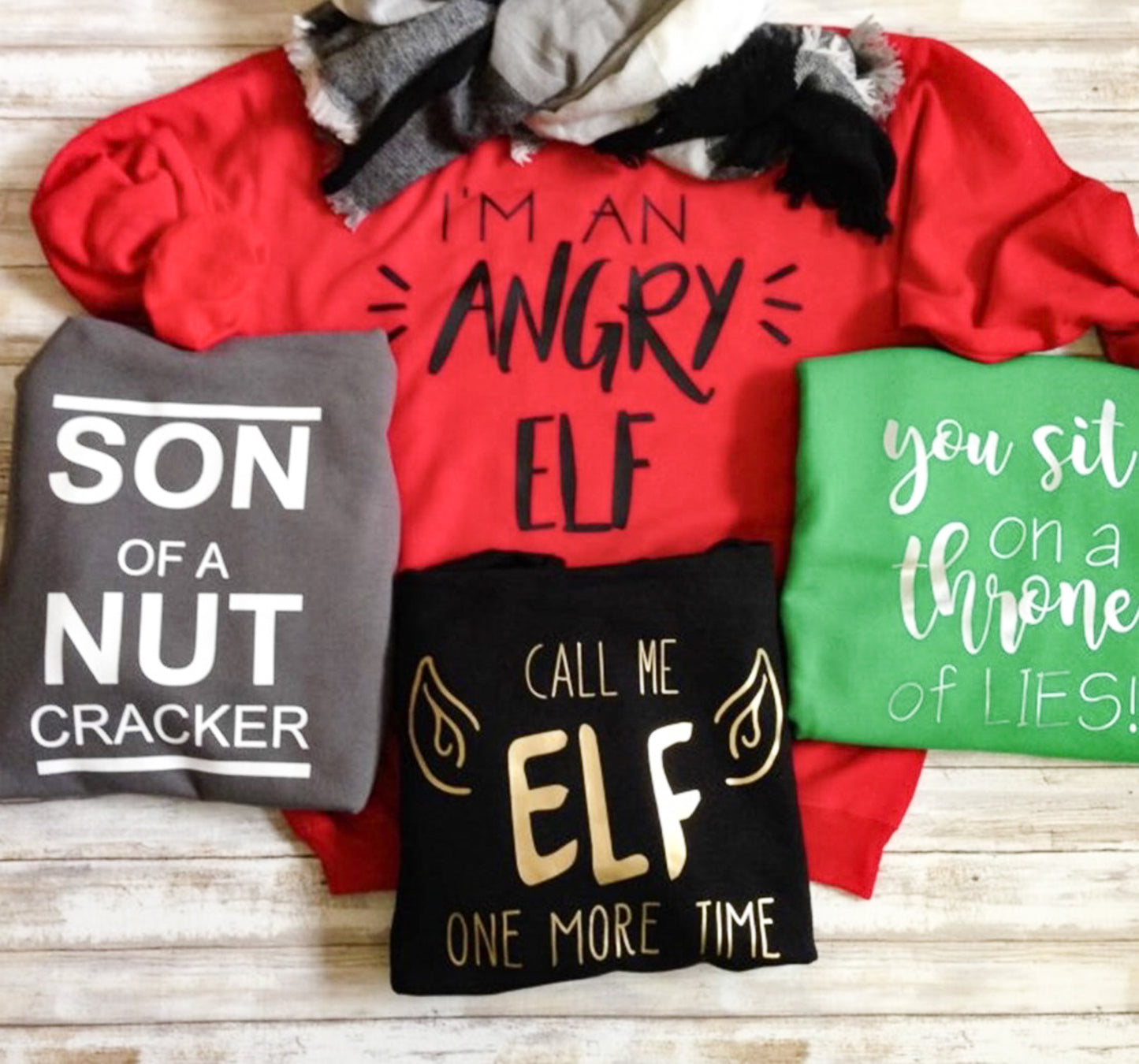 Call Me Elf One More Time Crew Sweatshirt