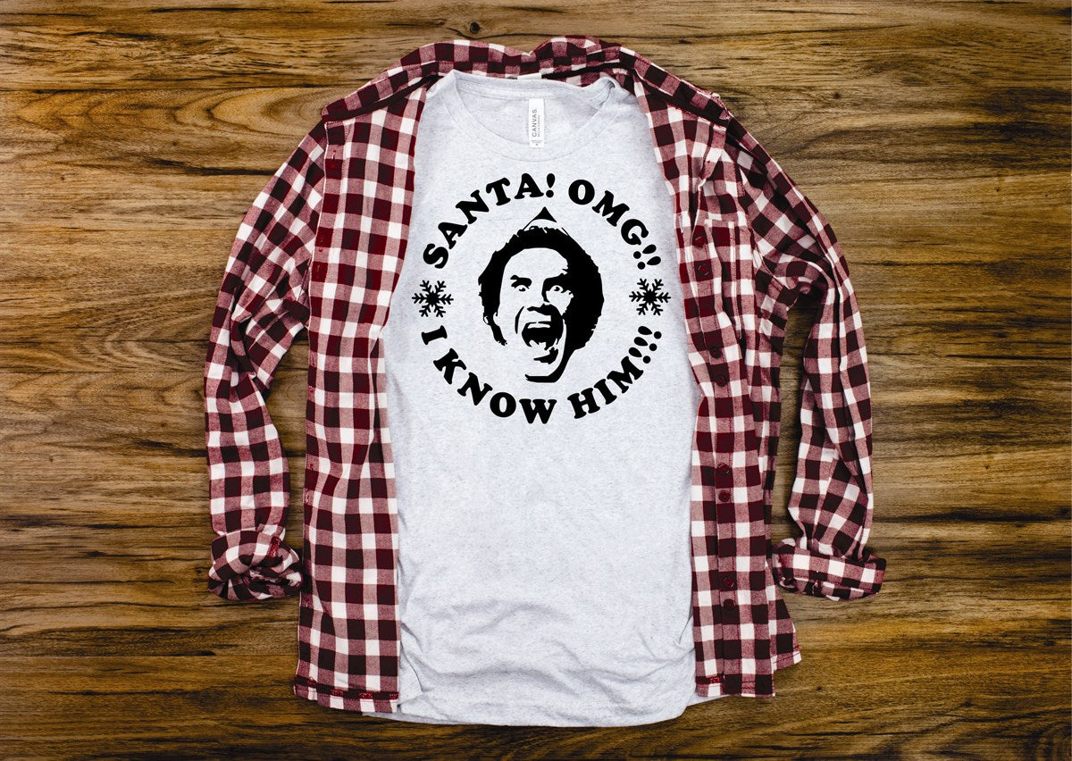 Santa! OMG! I Know Him! Tee