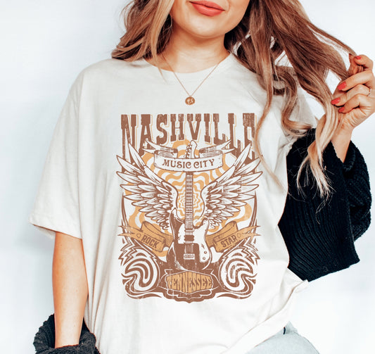 *Nashville Tennessee Music City T-Shirt or Crew Sweatshirt