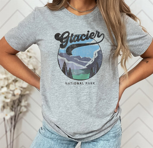 Glacier National Park T-Shirt or Crew Sweatshirt