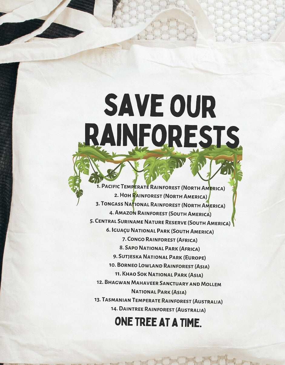 Save Our Rainforests Canvas Bag