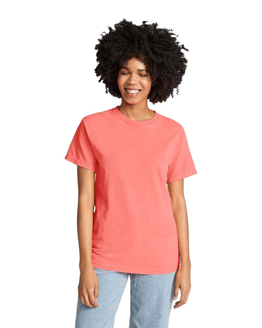 Neon Red Orange Comfort Colors Heavyweight Unisex tee