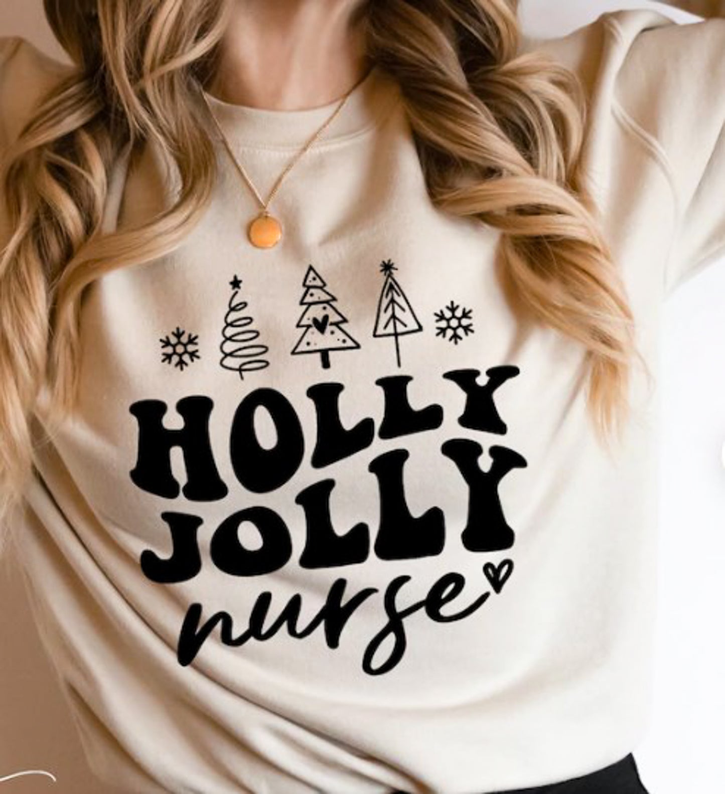 Holly Jolly Nurse Crew Sweatshirt
