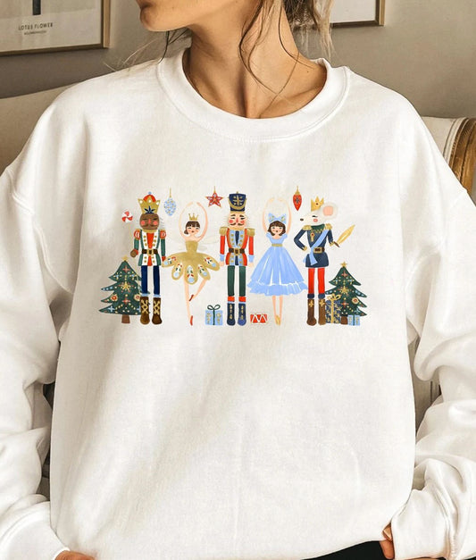 3 Nutcrackers & 2 Dancers Crew Sweatshirt