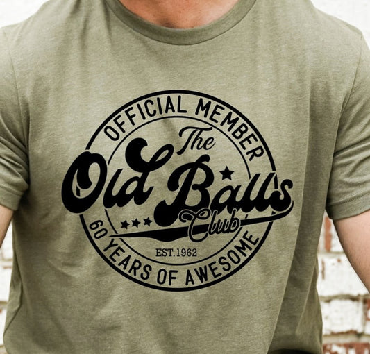 The Old Balls Club Official Member Tee