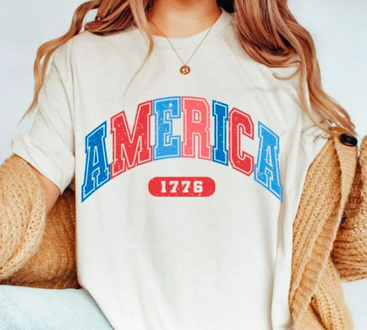 America 1776 T-Shirt or Crew Sweatshirt