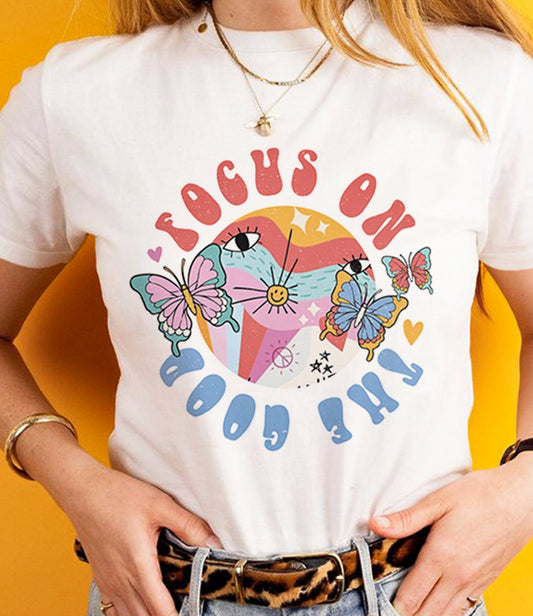Focus On The Good Butterflies Tee