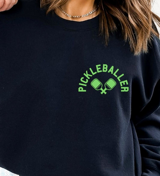 *Pickleballer (Pocket Logo) Crew Sweatshirt