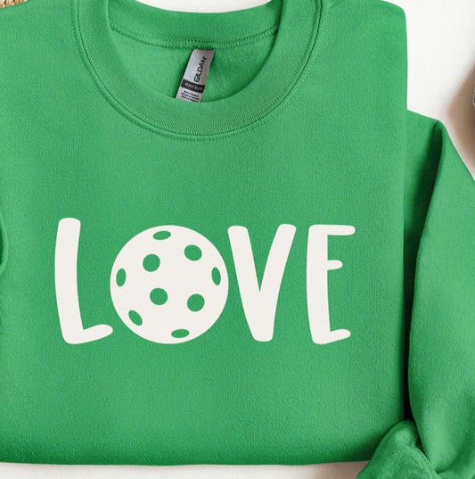 Love Pickleball Crew Sweatshirt