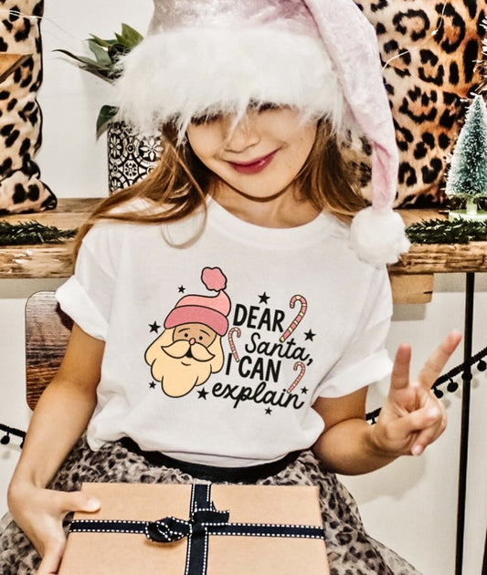 Dear Santa I Can Explain Tee/Bodysuit