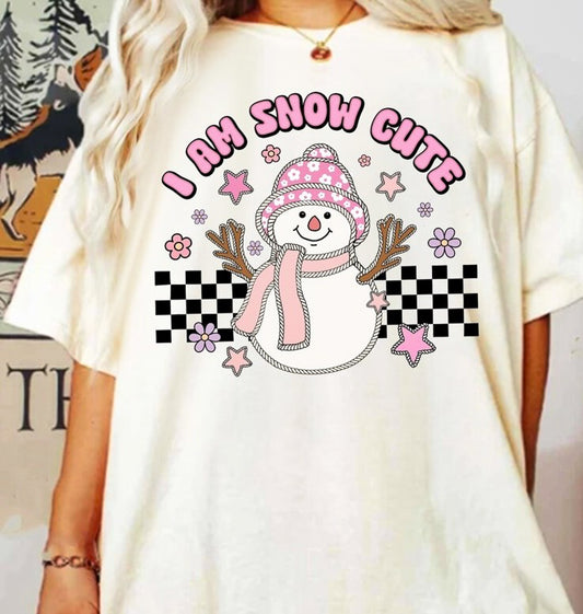 I Am Snow Cute Snowman Tee
