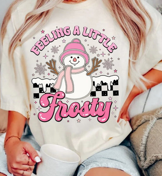 Feeling A Little Frosty Snowman Tee