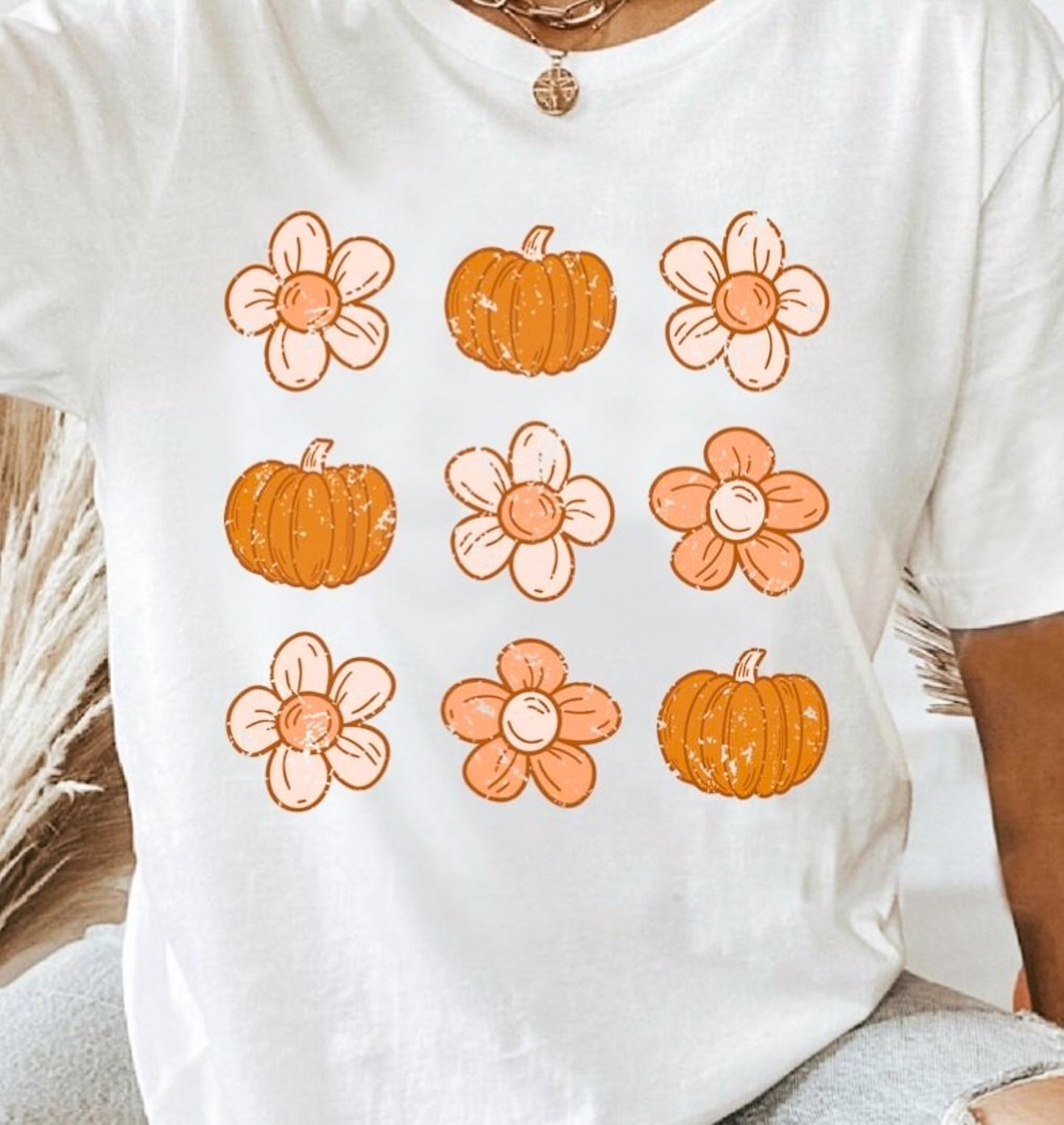 Pumpkins & Flowers Tee