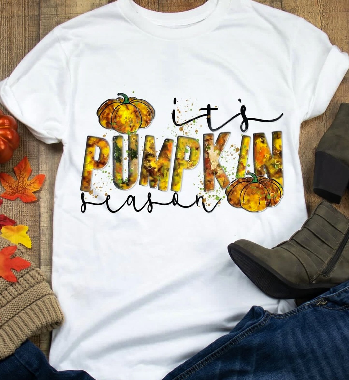 It's Pumpkin Season T-Shirt or Crew Sweatshirt