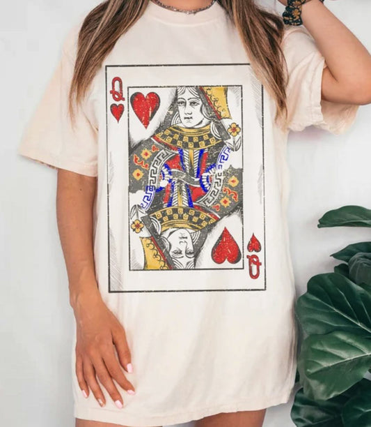 Queen of Hearts Card Tee