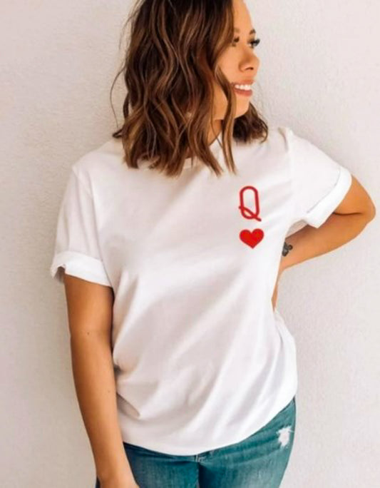 Queen Of Hearts Pocket Logo Tee