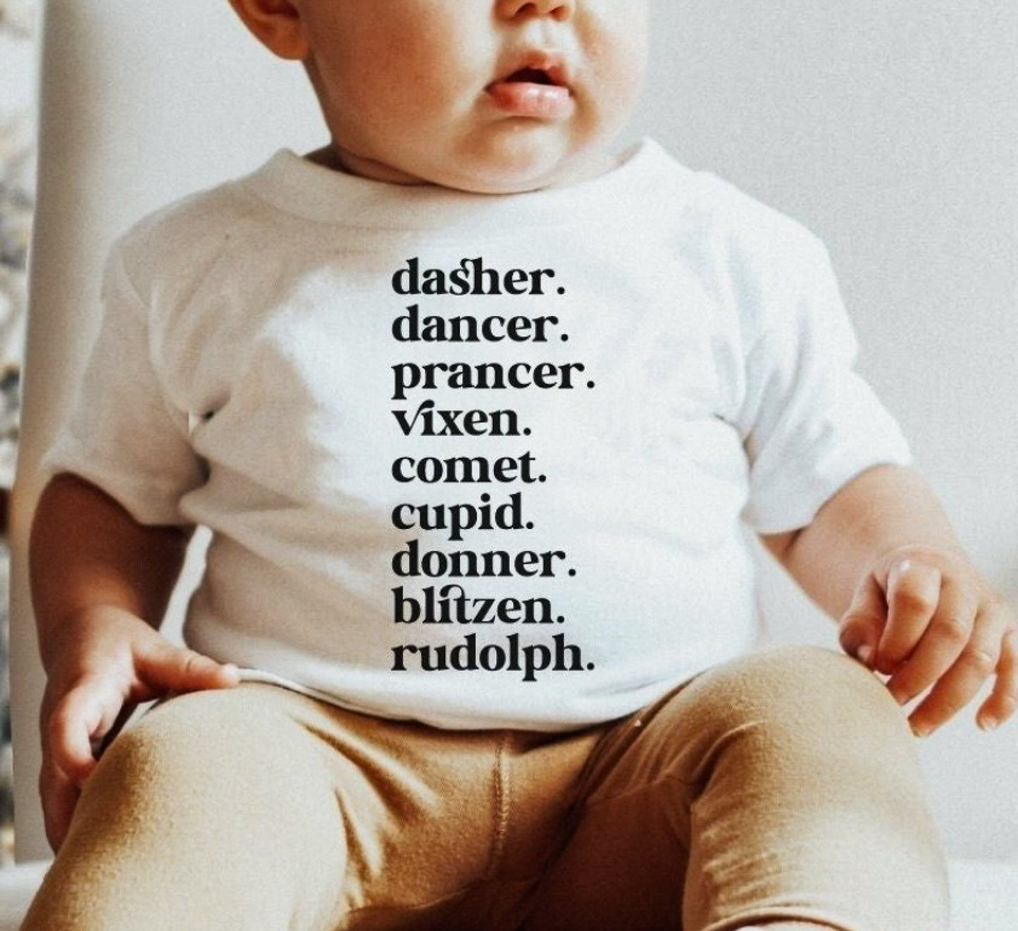 List Of Reindeer Names Tee/Bodysuit