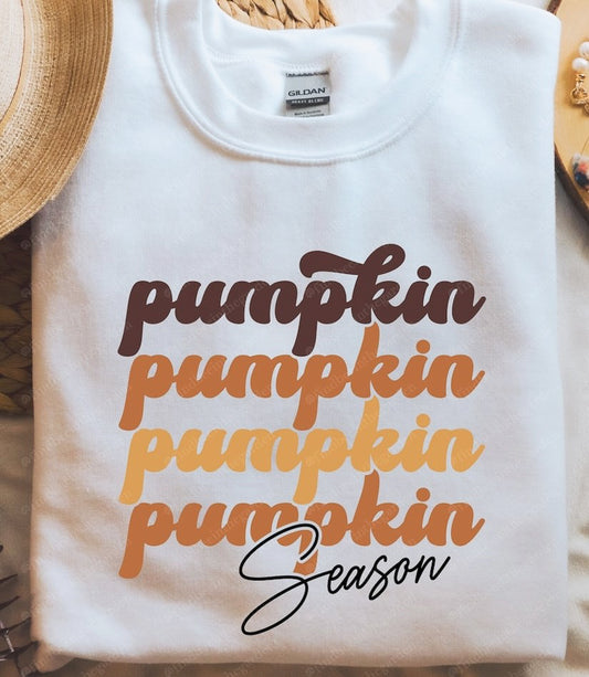 Pumpkin (Stacked) Season Crew Sweatshirt