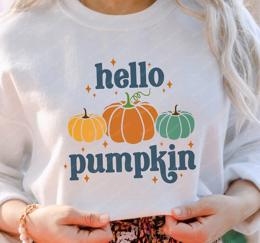 Hello Pumpkin Crew Sweatshirt