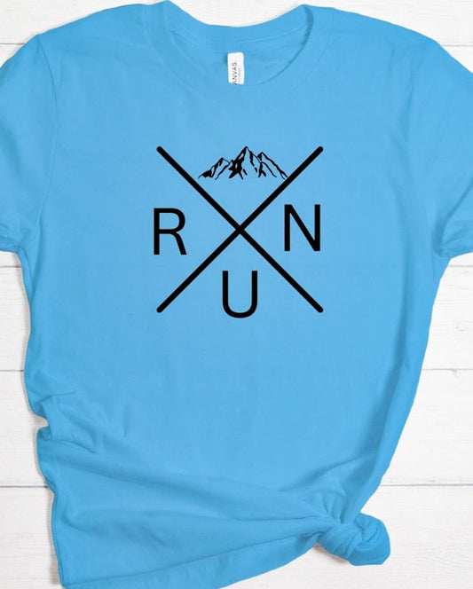 Run X Mountain Tee